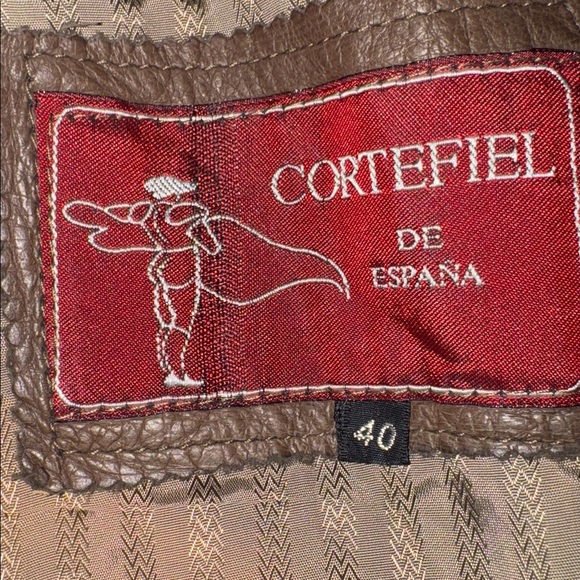 Vintage Cortefiel Brown Leather Jacket | Made in Spain | Men’s 40 - Picture 9 of 16